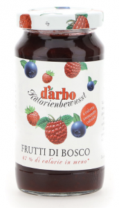 Confettura di frutti di bosco DARBO a ridotto contenuto calorico - Confezione da 220g