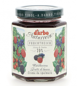 Confettura di frutti di bosco ricco di frutta DARBO - Confezione da 200g