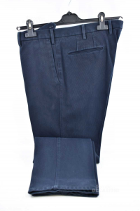 Pantaloni Uomo Metrico Blu Scuro Tg 52