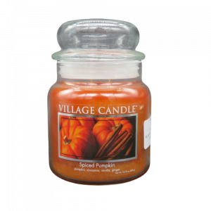 Village Candle zucca e cannella 105h arancione 2 stoppini