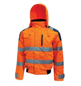 Giacca da lavoro invernale anti pioggia Alta Visibilità Arancione U-Power BEST Orange Fluo HL160OF-