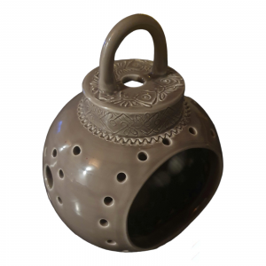 Lanterna ceramica Toscana Montelupo decorata tortora media