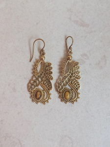 Gold plated earrings,