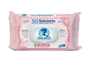 Elanco - Salviette Detergenti Sano e Bello - Profumazione Balsamo - 50 pezzi
