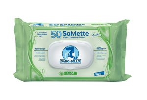 Elanco - Salviette Detergenti Sano e Bello - Profumazione Aloe - 50 pezzi