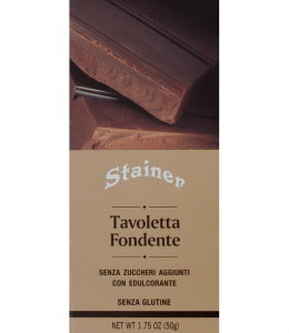 Tavoletta di Cioccolato Fondente senza zuccheri aggiunti 50 grammi