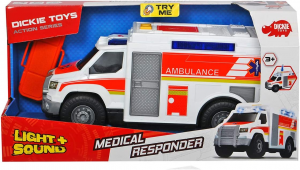  Dickie - Action Series Ambulanza, con luci e suoni, + 3 anni, cm 30