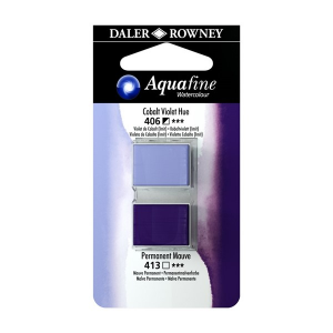 009 aquafine watercolour 2 x 1/2 godet violetto di cobalto/malva