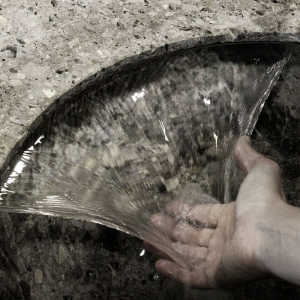 Freistehendes Waschbecken aus Stein Anima Liquida antoniolupi