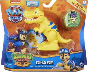 PAW PATROL - DINO RESCUE CHASE AND DINOSAURO 6059509 SPIN MASTER new