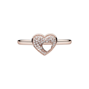 ANELLO PUZZLE HEART FRAME ROSE