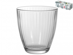 Confezione 6 Bicchieri In Vetro Linea Trasparente 28 52987