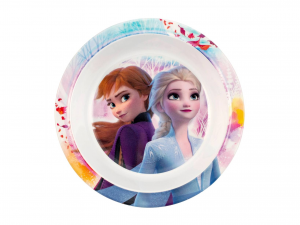 Piatto Fondo Disney Frozen2 In Melamina Decorato Cm 20