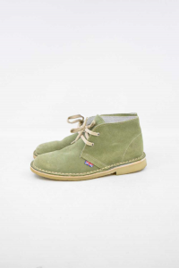 Schuhe Wildleder Grün Baby Größe 35 Wahr Leder