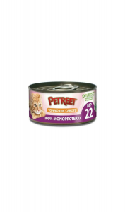 Petreet -100% Monoproteico Tonno con Carote 60 gr