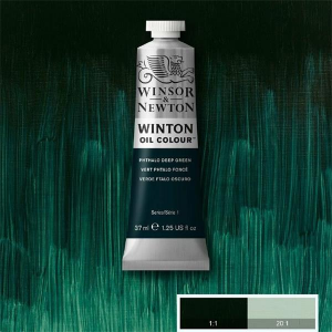 048 winton oil colour 200 ml verde ftalo scuro