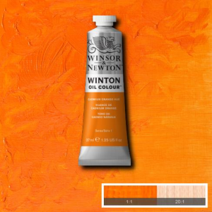 090 winton oil colour 200 ml giallo cadmio arancio chiaro