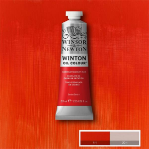 107 winton oil colour 200 ml rosso scarlatto di cadmio