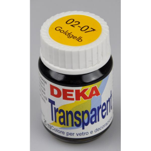 0207 deka trasparent 25 ml giallo oro colore trasparente per vetro