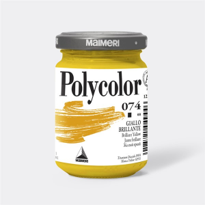074  polycolor maimeri 140ml giallo brillante