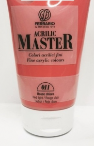 11 acrilic master 250  ml rosso chiaro