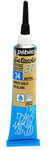 34 setacolor 3D metallic  oro bianco