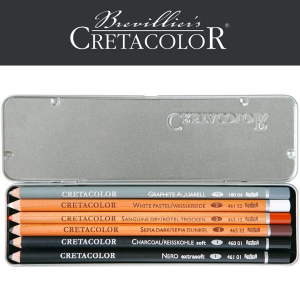 cretacolor basic pencil pocket set 6 pezzi