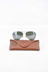 Ray Ban Man Model Aviator Large Metal W3277 With Case