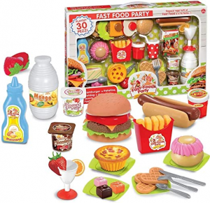 Rstoys - Playset Fast Food Party Confezione da 30 pezzi