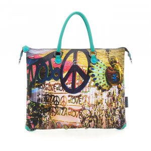 BORSA GABS G3 PLUS HOLIDAY TG M TRASFORMABILE TRIP PELLE + RUGA BASIC G000033T2 X1672 S0540 LOVE IBIZA