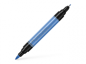 120 pitt artist pen dual markers pennarello a china doppia punta blu oltremare