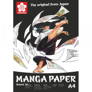manga paper sakura A4 blocco per illustrazione e manga 250gr liscio