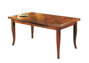 Tisch mit Intarsien rechteckig 170-250 cm