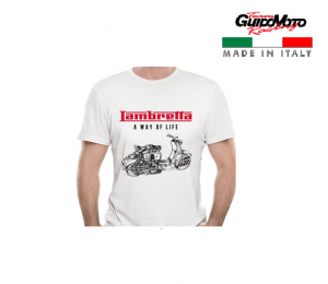 T-SHIRT BIANCA LAMBRETTA L COTONE GMX0048