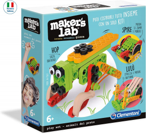  Clementoni -  Maker Lab - Insetti - Play Set Costruzioni Per Bambini Dai 6 Anni - Meccanica 