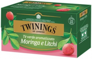 The verde con moringa e lichi green tea Twinings - confezione da 20 filtri