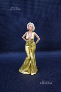 Acción Figuras Marilyn Monroe Ex Vestido Dorado Altura 17 Cm Size