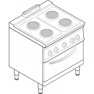 Cucina Gas e Forno Gas PPF8GG9 - S90 - Tuttapiastra