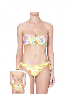 Bikini fascia e slip nodi brasiliano regolabile Frou Frou Butterfly Effek 