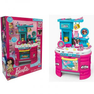 Grandi Giochi Barbie Mega Cucina con 15 Accessori