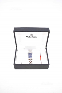 Watch Woman Wyler Vetta Steel Chrome With Dial Blue,with Box