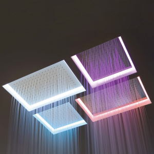 Built-in ceiling-mounted shower head with Chromotherapy Meteo antoniolupi