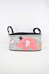 Holder Items Oval From Stroller Gray With Elephant