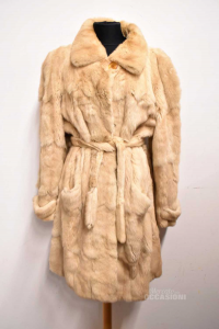 Fur Woman Mink Rasato Color Honey Size.44 / 46