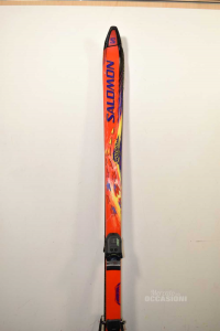 Ski Von Erwachsener Salomon Rot Lila Länge 188 Cm