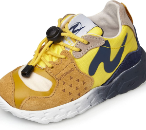 Naturino PIRÙ-Sneaker in Suede e Nylon-Zucca
