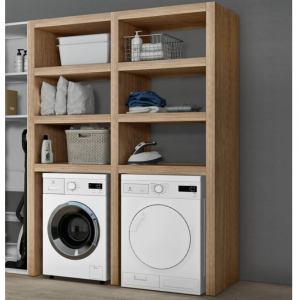 Cabinet with shelves for washer and dryer Store Geromin