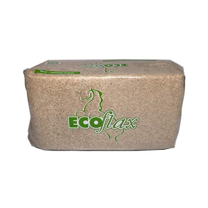 Paglia di lino ECOflax per lettiera animali. Balle da 20 kg
