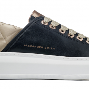 Sneakers nere/oro matelasse Alexander Smith