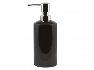 Accessorio 25 ADI02300BK Dispenser Sapone Tondo Nero per tutti i lavelli